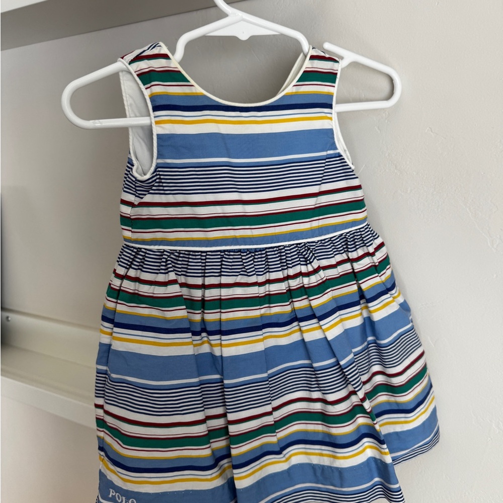 Ralph Lauren Kids Striped Dress - Blue, Green, Yellow